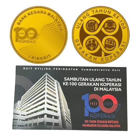 2022 Malaysia – 1 Ringgit - 100th Anniversary of the Cooperative Movement in Malaysia