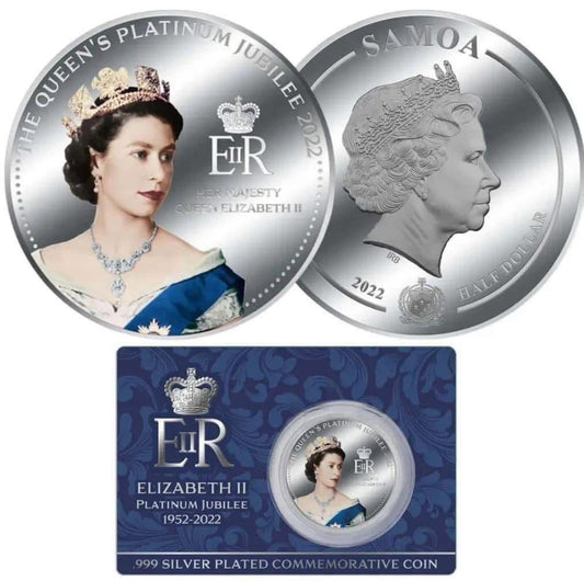 2022 Samoa – 50 Cents - Platinum Jubilee Queen Elizabeth II