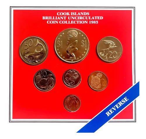 1983 Cook Islands – 7 Coins Set - BU Coin Collection