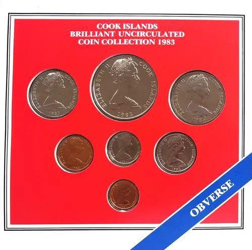 1983 Cook Islands – 7 Coins Set - BU Coin Collection