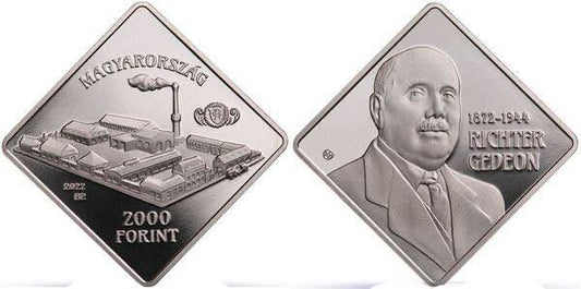 2022 Hungary - 2000 Forint - 150th Birth Anniversary of Gedeon Richter