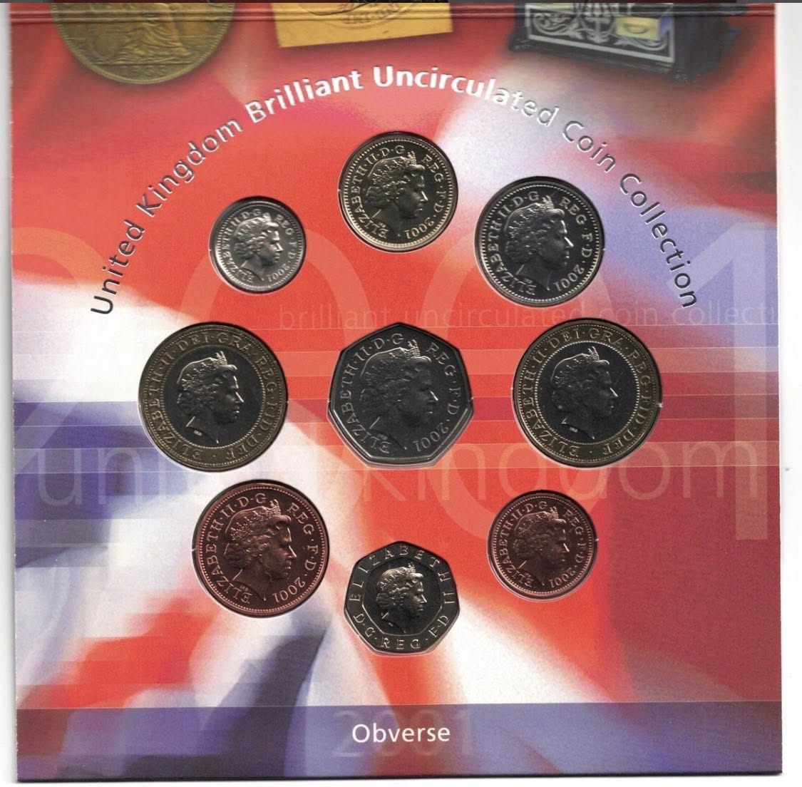 2001 United Kingdom - Brilliant Uncirculated Coin Collection
