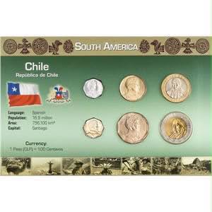 Chile – 6 Coin - Coin Collection