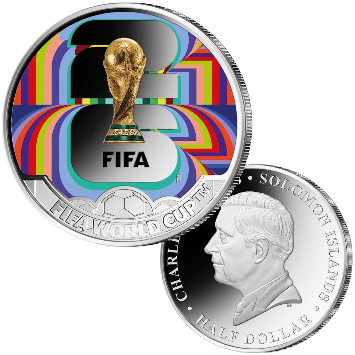 2026 Solomon Islands – Half Dollar - Emblem – FIFA World Champions 2026