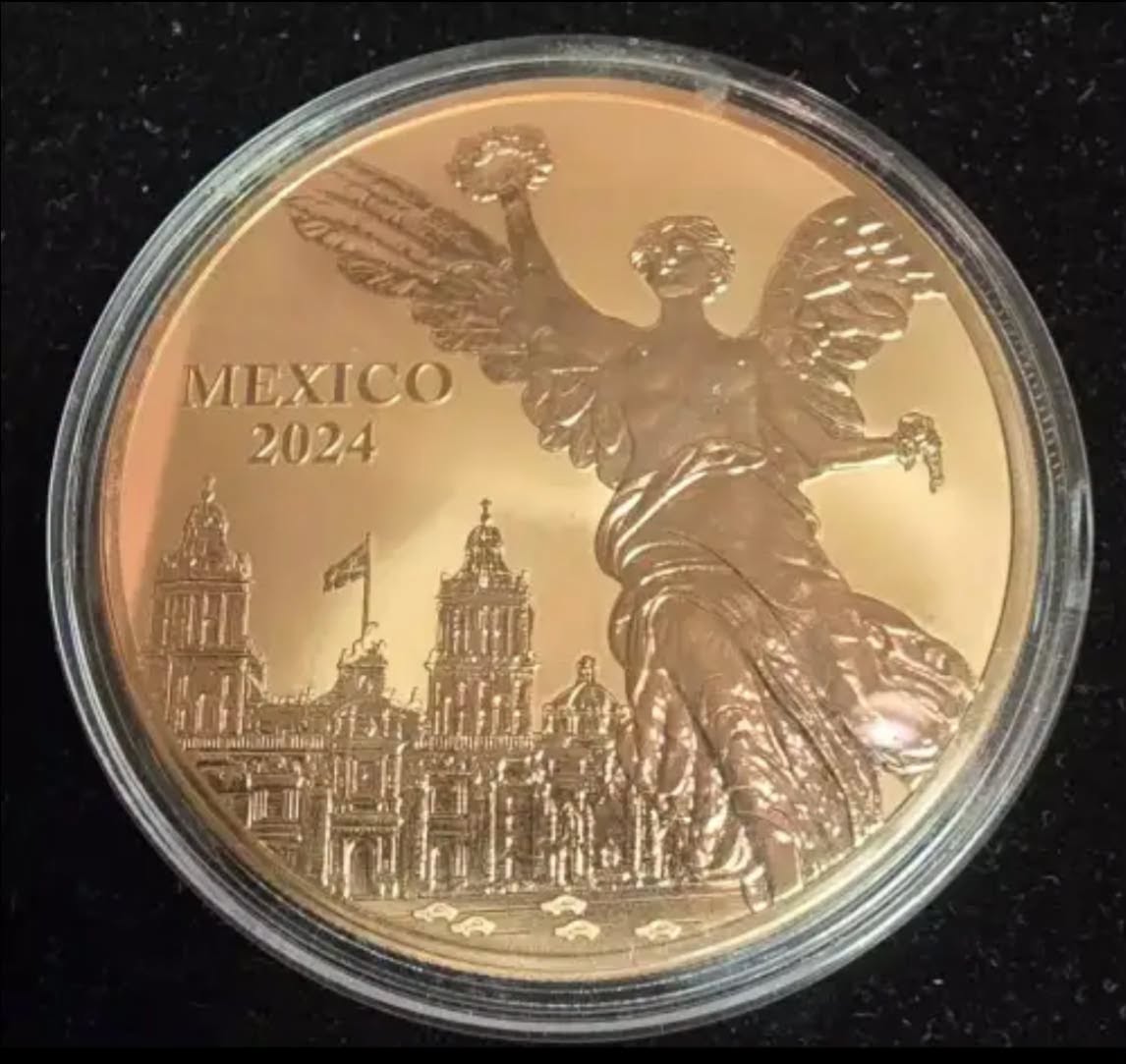 2024 - 5 AVDP Oz - Reverse Proof Mexico Libertad Copper Round