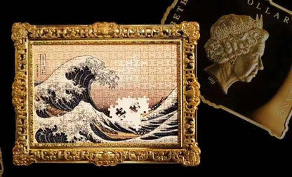2022 Niue – $1 - “The Great Wave off Kanagawa” Mini Puzzle Coin