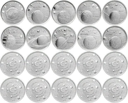 2022 Türkiye - 1 Kuruş - Solar System Commemorative Coin Set