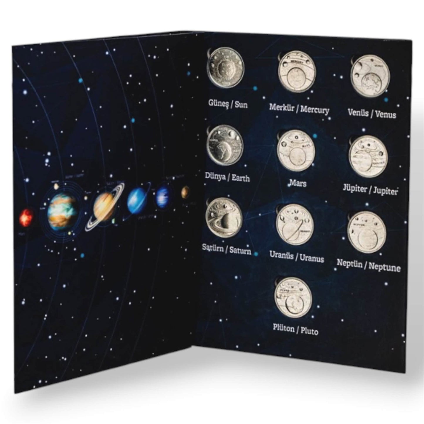 2022 Türkiye - 1 Kuruş - Solar System Commemorative Coin Set