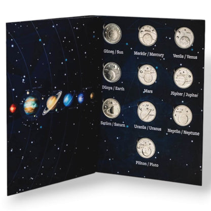 2022 Türkiye - 1 Kuruş - Solar System Commemorative Coin Set