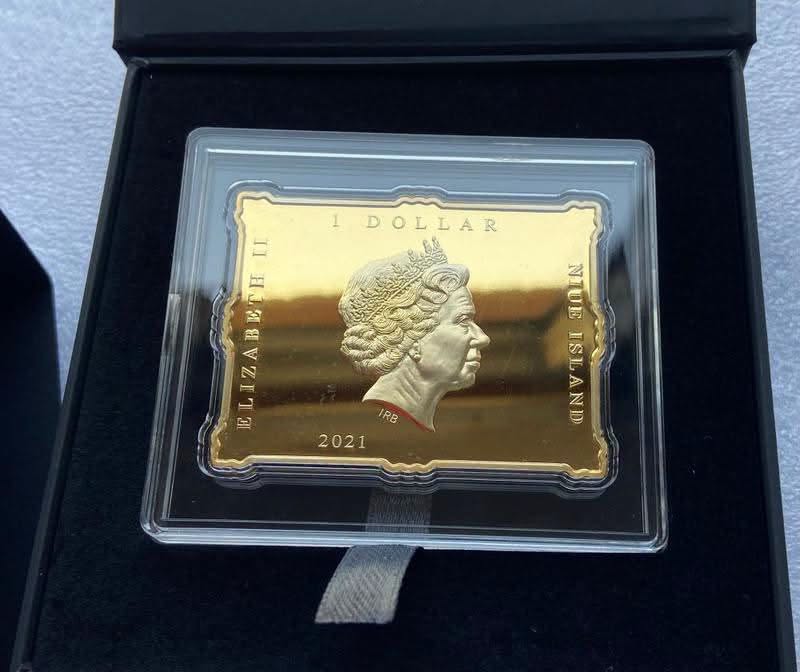 2022 Niue – $1 - “The Great Wave off Kanagawa” Mini Puzzle Coin