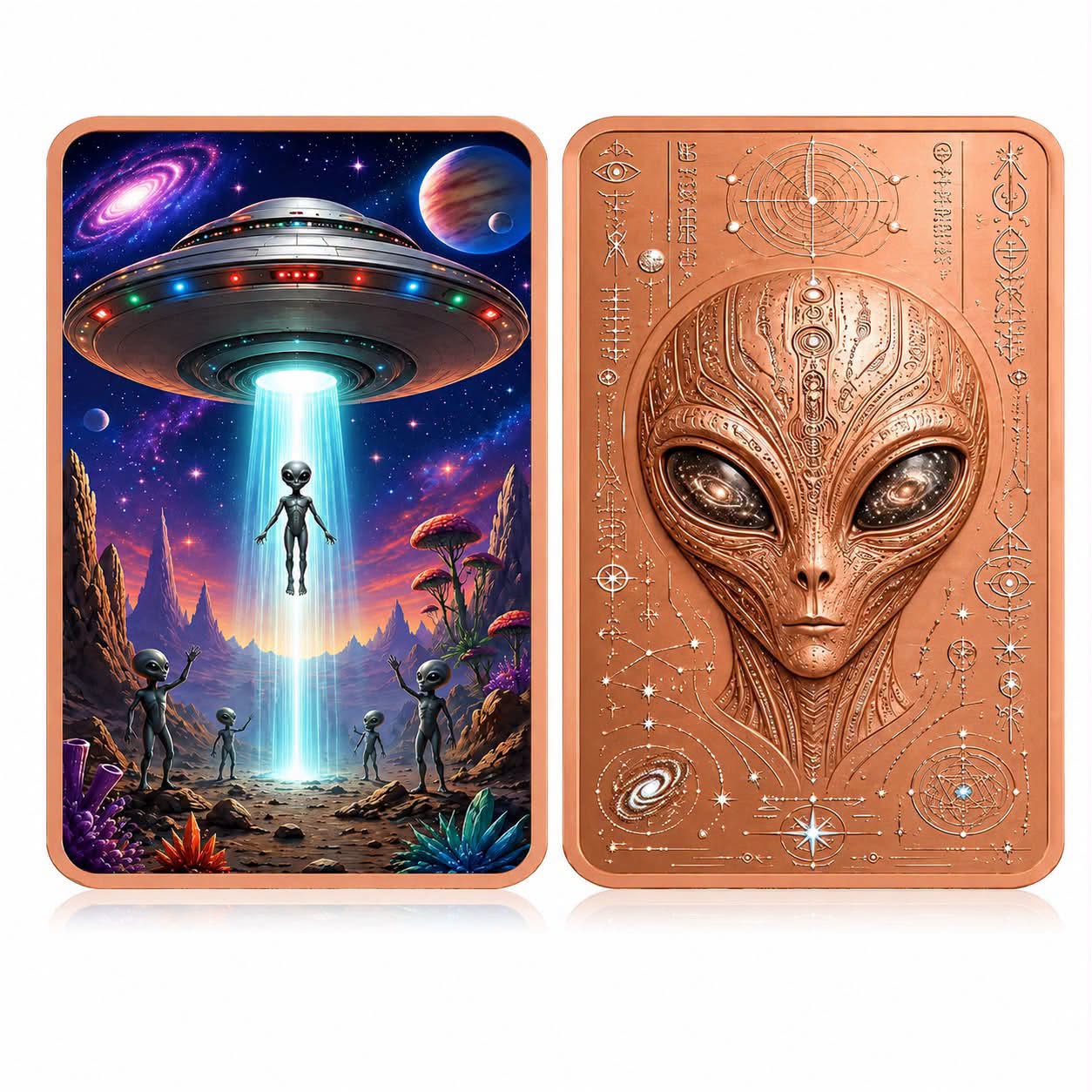 Alien Encounter Copper Art Bar