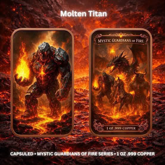 Molten Titan Copper bar – Mystic Guardians of Fire