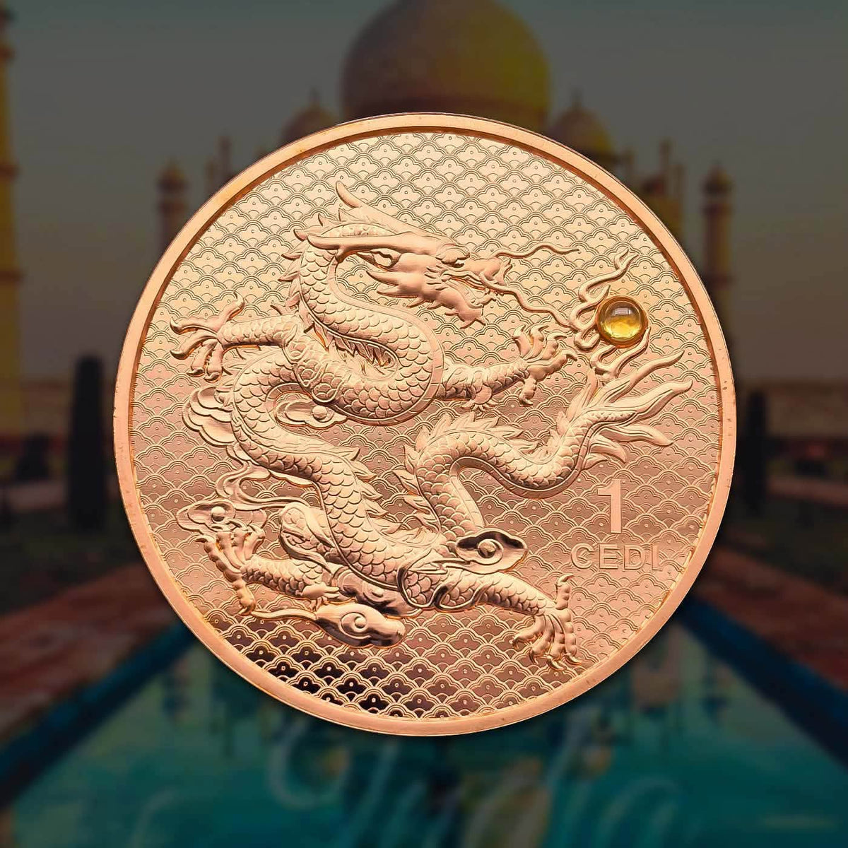 2026 Ghana - Dragon & City – India Taj Mahal