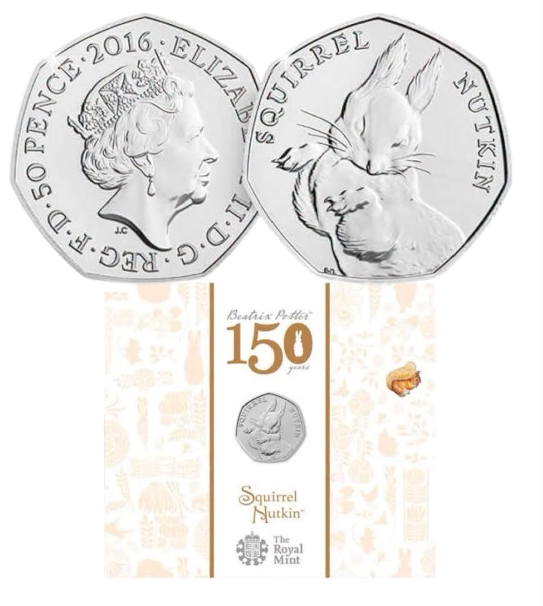 2016 UK - 50 Pence - Beatrix Potter 150 Years – Squirrel Nutkin