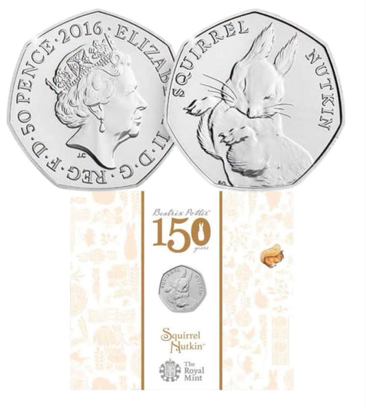 2016 UK - 50 Pence - Beatrix Potter 150 Years – Squirrel Nutkin