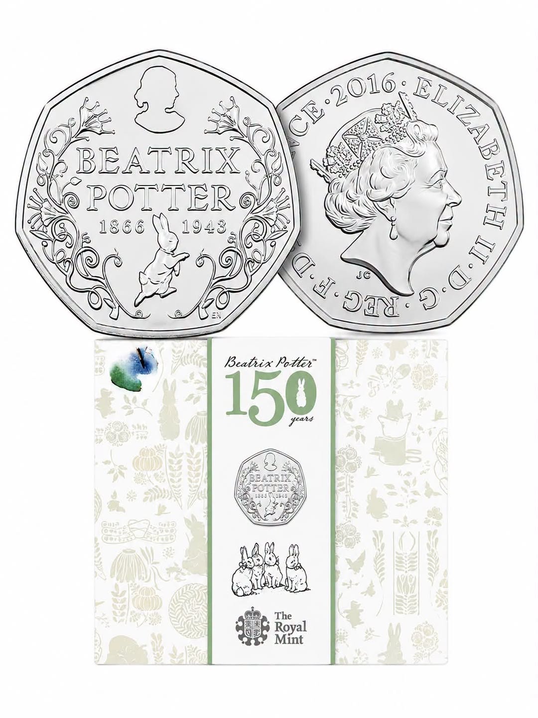 2016 UK - 50 Pence - Beatrix Potter 150 Years – Beatrix Potter