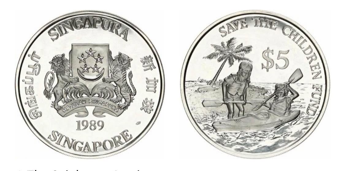 1989 Singapore - S$5 - Save the Children Fund