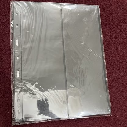 Double Sided Sheets to Store Currency Notes and Stamps - 2 Vertical Grid image 0