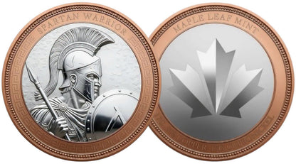 34 g - Spartan Warrior – Bimetallic Copper Round