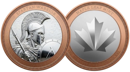 34 g - Spartan Warrior – Bimetallic Copper Round