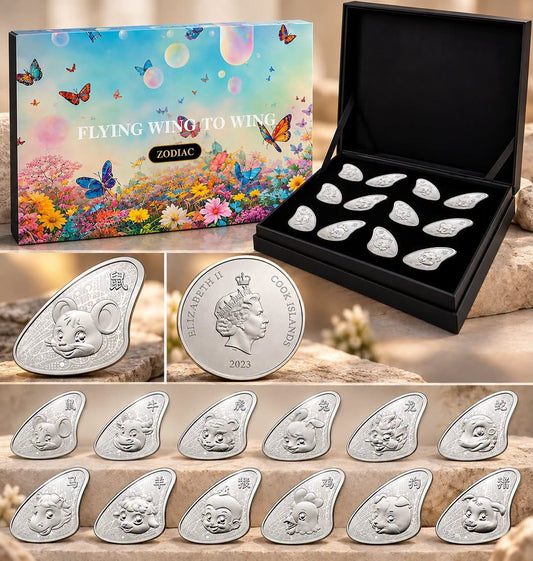 2023 Samoa - 20 Cents - Flying Wing to Wing Zodiac Coin Set (12 Coins)