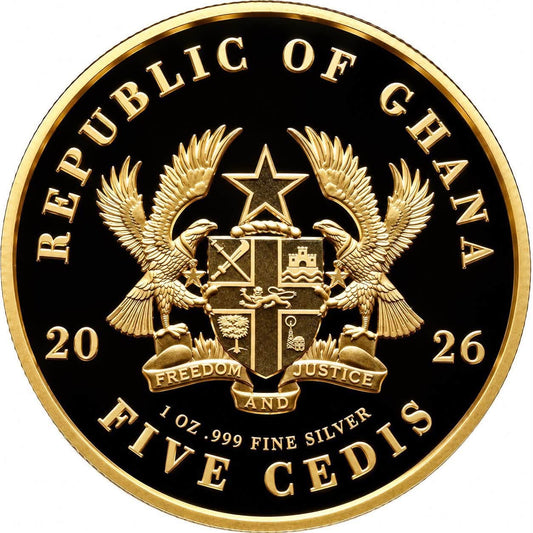2026 Ghana - Durga – 1 Oz Silver Proof Coin