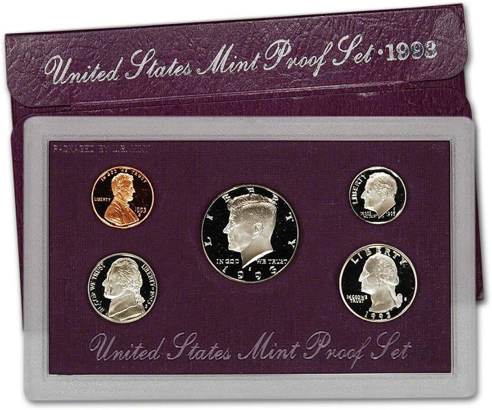 1993 USA - 5 Coins Mint Proof Set