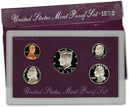 1993 USA - 5 Coins Mint Proof Set