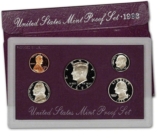 1993 USA - 5 Coins Mint Proof Set