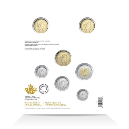 2023 Canada - 5 ¢, 10 ¢, 25 ¢, $1 & $2 - Elsie MacGill – Trailblazer in Aviation and Engineering