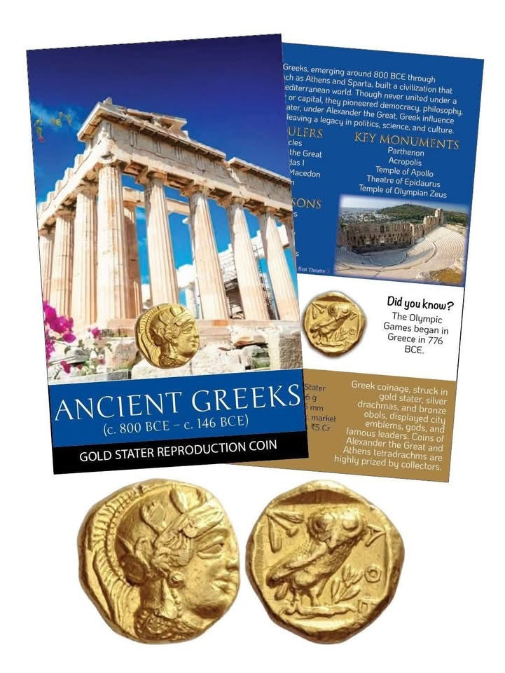 WORLD EMPIRES SET - 10 Dynasty Collector Coin Cards