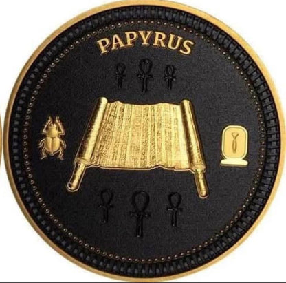 2022 Solomon Islands - PAPYRUS SCROLLS - ANCIENT EGYPT COLLECTION Prooflike Coin