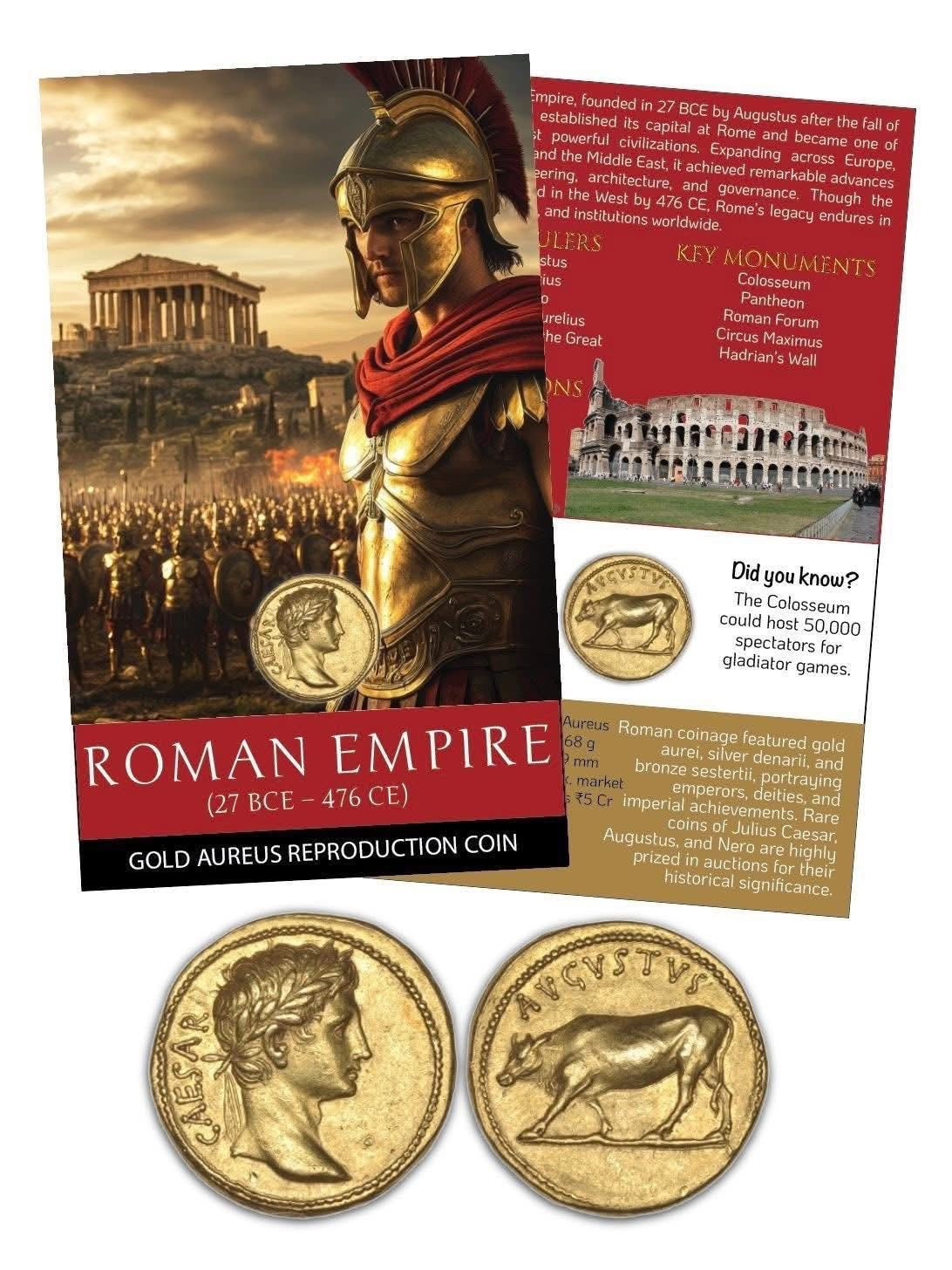 WORLD EMPIRES SET - 10 Dynasty Collector Coin Cards