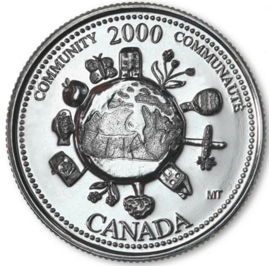 2000 Canada - 25 Cents - Millennium Quarters Series - Community