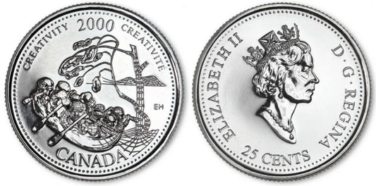 2000 Canada - 25 Cents - Millennium Quarters Series - Creativity