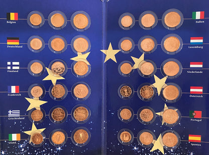 Euro - 1, 2, and 5 Cent - Eurozone “Founding States” Collection