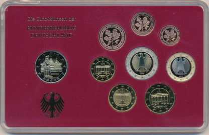 2010 Germany - 1c, 2c, 5c, 10c, 20c, 50c, €1, €2 - Euro Coin Set - Random Mint