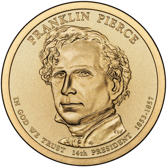 2010 USA -  Presidential Dollar Coin – Franklin Pierce