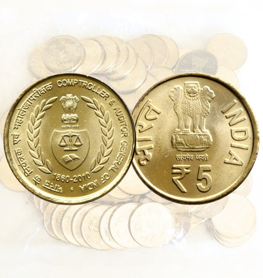 Rs. 5 Comptroller and Auditor General (CAG) Mumbai Mint Pack