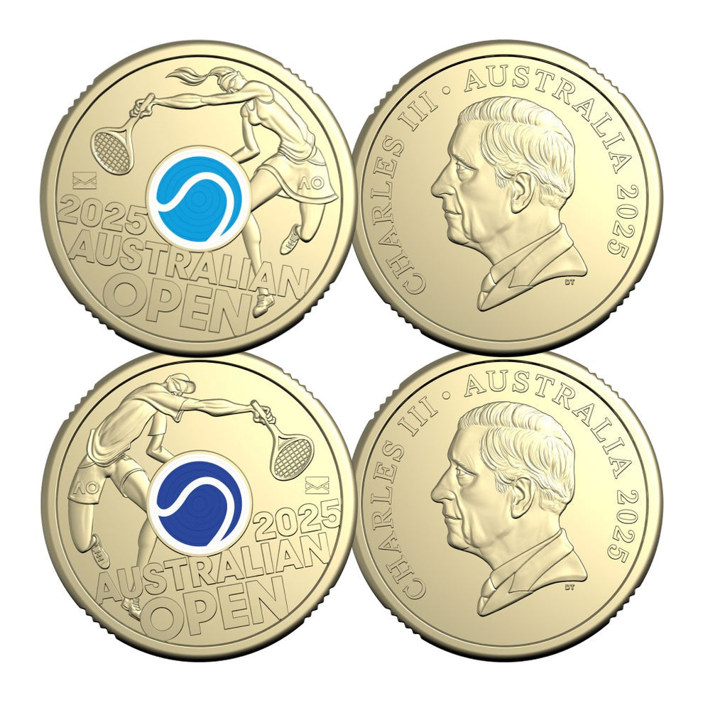 2025 Australian Open – $2 Privy Mark Folders (Set of 2)