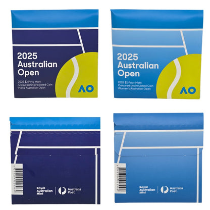 2025 Australian Open – $2 Privy Mark Folders (Set of 2)