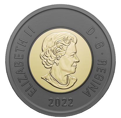 2022 Canada – $2 Black Toonie – Honouring Queen Elizabeth