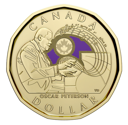 2022 Canada – $1 Loonie – Oscar Peterson