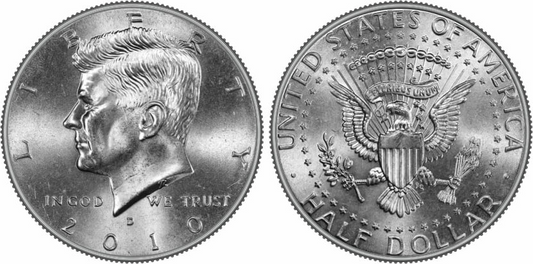 2010 USA – Kennedy Half Dollar UNC coin