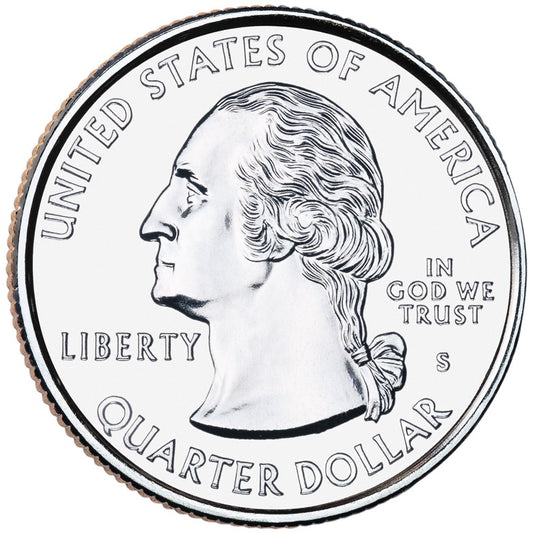 2002 USA  – Indiana State Quarter Dollar UNC coin