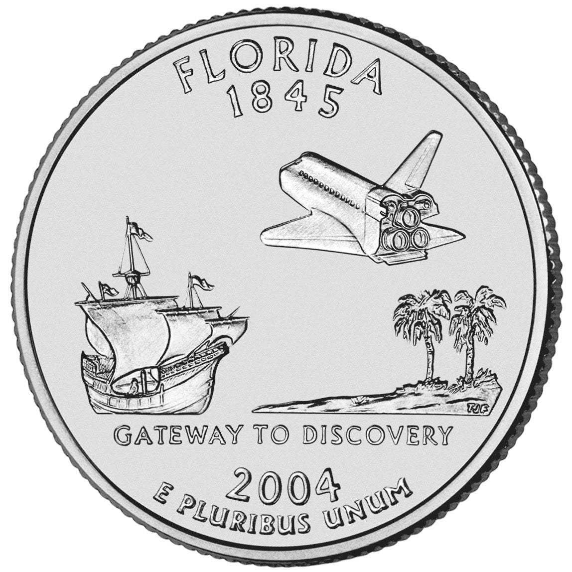 2004 USA – Florida State Quarter Dollar UNC coin