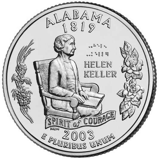 2003 USA – Alabama State Quarter Dollar UNC coin