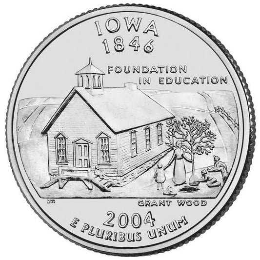 2004 USA – Iowa State Quarter Dollar UNC coin