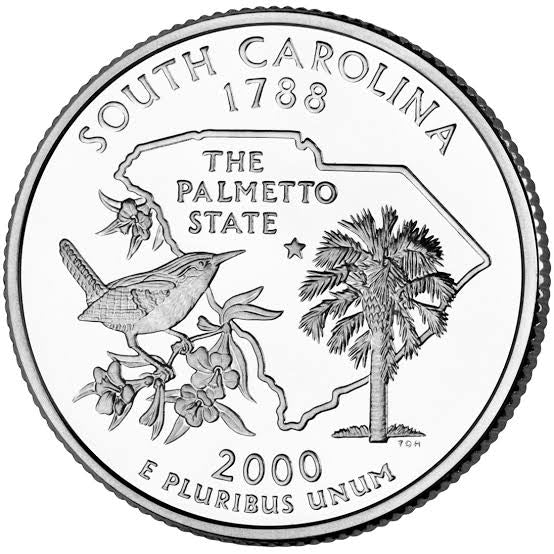 2000 USA – South Carolina State Quarter Dollar UNC coin