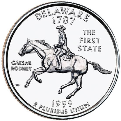 1999 USA – Delaware State Quarter Dollar UNC coin